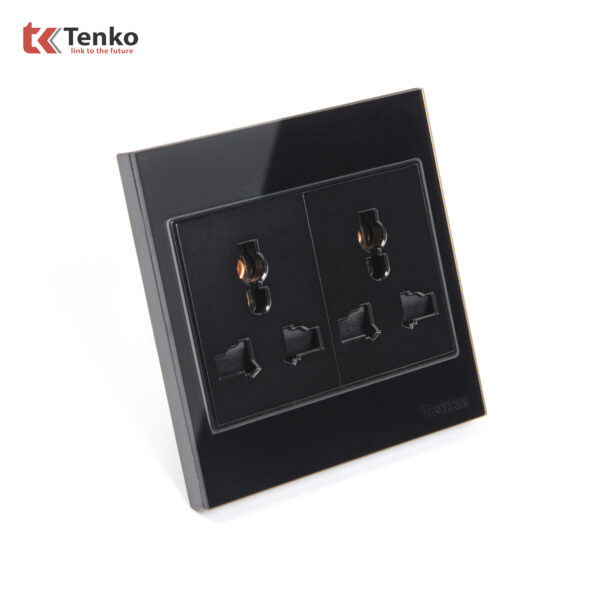 Ổ Cắm Đôi 3 Chấu Đa Năng Kính Cường Lực Tenko TK-V18-050 – Giải Pháp Điều Khiển Điện Hiện Đại, Bền Bỉ