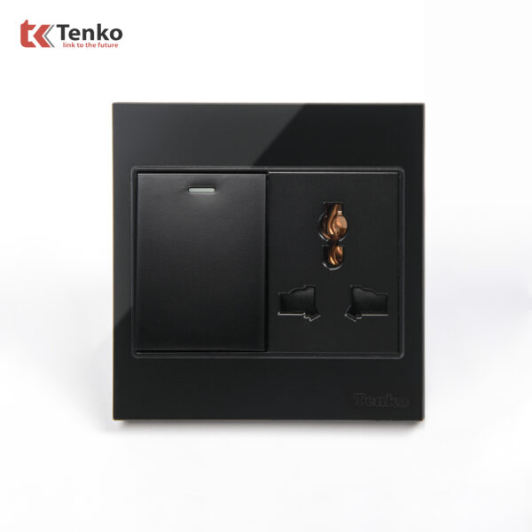 Công Tắc Ổ Cắm Điện Kính Cường Lực Tenko TK-V18-039 – Giải Pháp Điều Khiển Điện Hiện Đại, Bền Bỉ