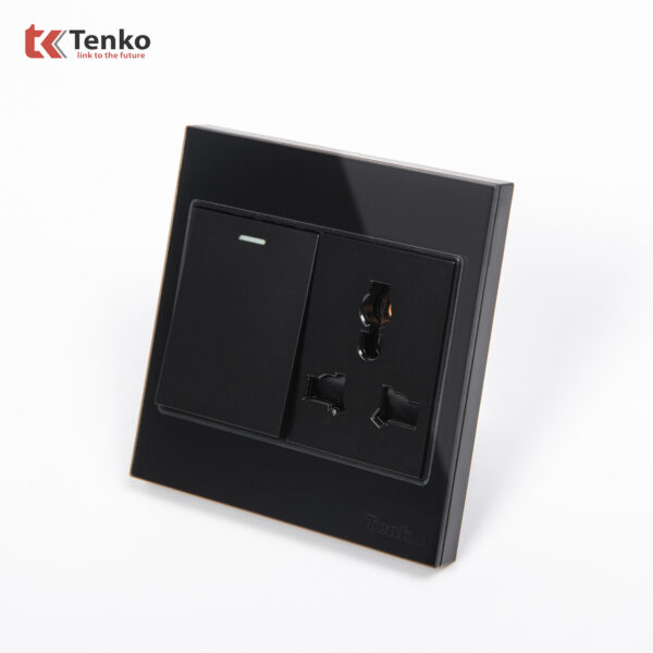 Công Tắc Ổ Cắm Điện Kính Cường Lực Tenko TK-V18-039 – Giải Pháp Điều Khiển Điện Hiện Đại, Bền Bỉ