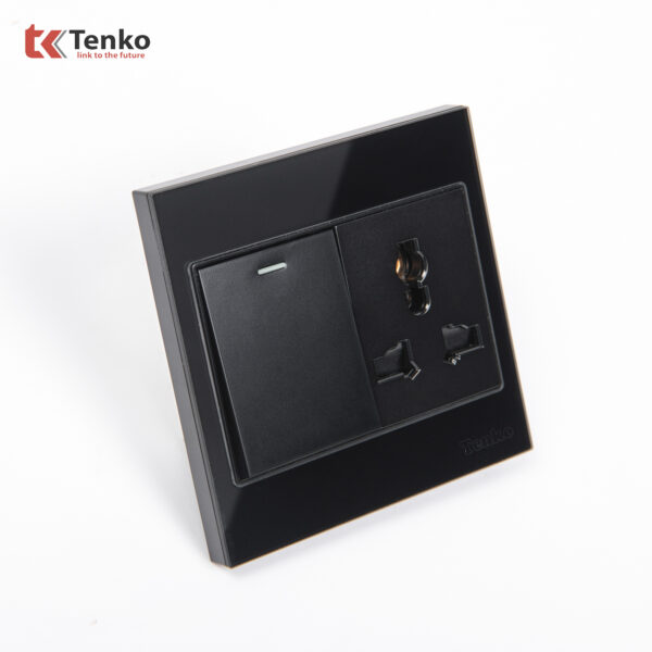Công Tắc Ổ Cắm Điện Kính Cường Lực Tenko TK-V18-039 – Giải Pháp Điều Khiển Điện Hiện Đại, Bền Bỉ