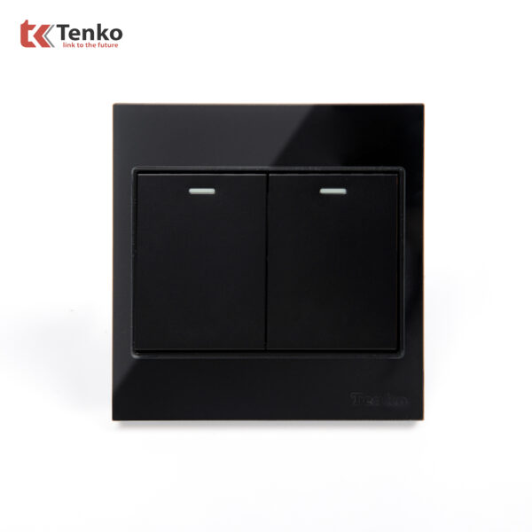 Công Tắc 2 Nút Mặt Kính Cường Lực Tenko TK-V18-02 – Giải Pháp Điều Khiển Điện Hiện Đại, Bền Bỉ