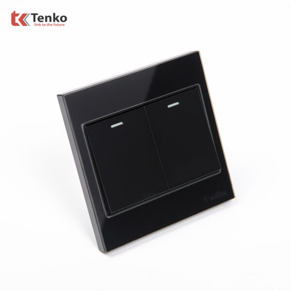 Công Tắc 2 Nút Mặt Kính Cường Lực Tenko TK-V18-02 – Giải Pháp Điều Khiển Điện Hiện Đại, Bền Bỉ