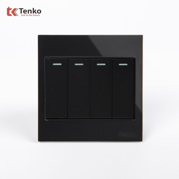 Công Tắc 4 Nút Kính Cường Lực Tenko TK-V18-04 – Giải Pháp Điều Khiển Điện Hiện Đại, Bền Bỉ