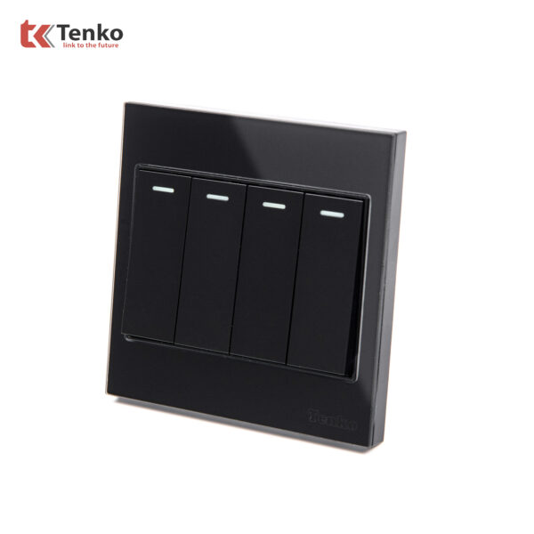 Công Tắc 4 Nút Kính Cường Lực Tenko TK-V18-04 – Giải Pháp Điều Khiển Điện Hiện Đại, Bền Bỉ