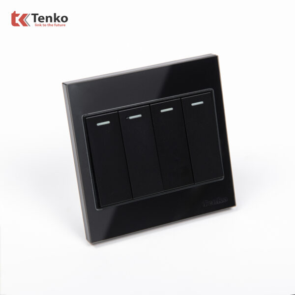 Công Tắc 4 Nút Kính Cường Lực Tenko TK-V18-04 – Giải Pháp Điều Khiển Điện Hiện Đại, Bền Bỉ
