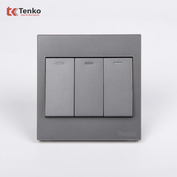 Công Tắc 3 Nút Mặt Nhựa ABS Tenko TK-V1-03 – Giải Pháp Điều Khiển Điện Hiện Đại, Bền Bỉ