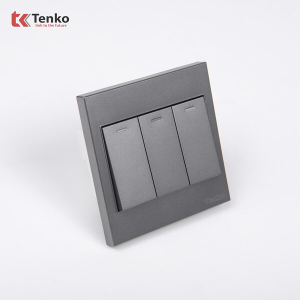 Công Tắc 3 Nút Mặt Nhựa ABS Tenko TK-V1-03 – Giải Pháp Điều Khiển Điện Hiện Đại, Bền Bỉ