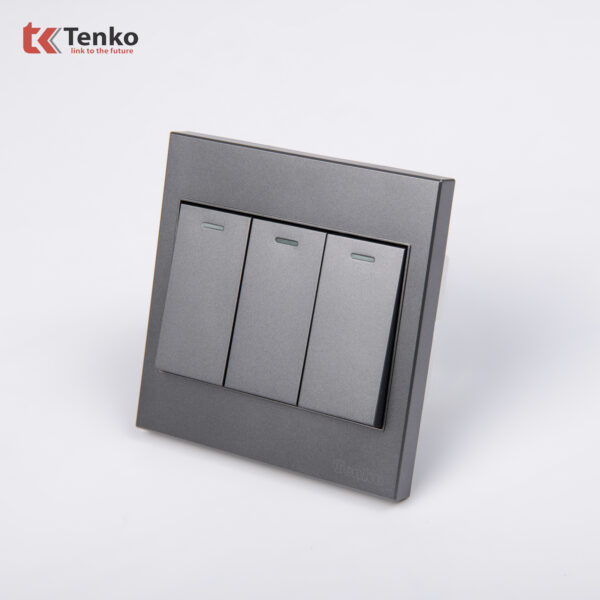 Công Tắc 3 Nút Mặt Nhựa ABS Tenko TK-V1-03 – Giải Pháp Điều Khiển Điện Hiện Đại, Bền Bỉ