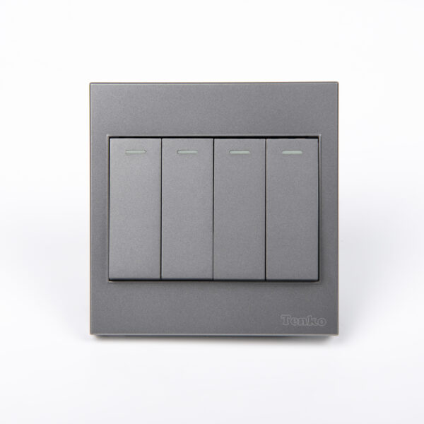 Công Tắc 4 Nút Mặt Nhựa ABS Tenko TK-V1-04 – Giải Pháp Điều Khiển Điện Hiện Đại, Bền Bỉ