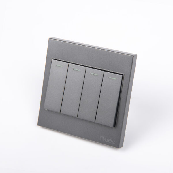 Công Tắc 4 Nút Mặt Nhựa ABS Tenko TK-V1-04 – Giải Pháp Điều Khiển Điện Hiện Đại, Bền Bỉ