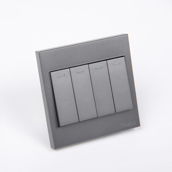 Công Tắc 4 Nút Mặt Nhựa ABS Tenko TK-V1-04 – Giải Pháp Điều Khiển Điện Hiện Đại, Bền Bỉ