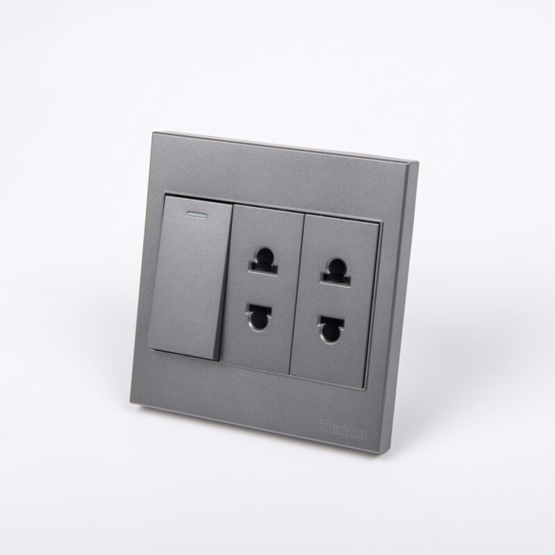 Ổ Cắm, Công Tắc Vuông - Mặt Nhựa ABS – Giải Pháp Điều Khiển Điện Hiện Đại, Bền Bỉ