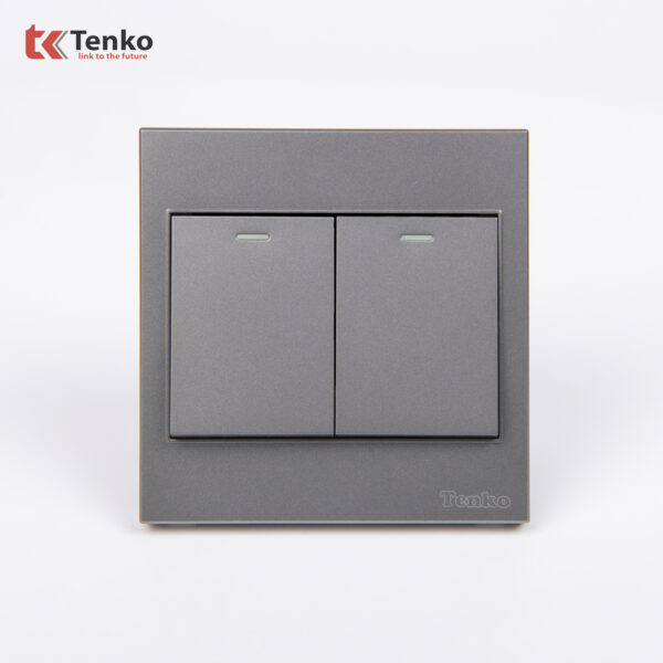 Công Tắc 2 Nút Mặt Nhựa ABS Tenko TK-V1-02 – Giải Pháp Điều Khiển Điện Hiện Đại, Bền Bỉ