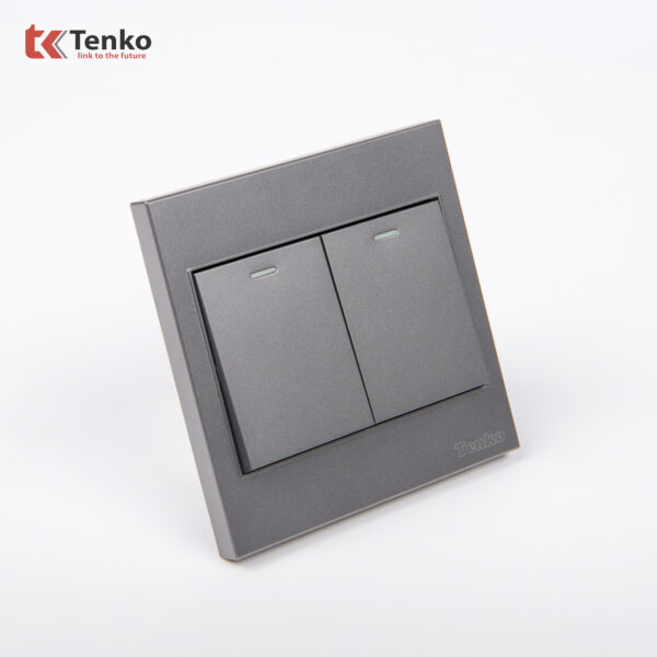 Công Tắc 2 Nút Mặt Nhựa ABS Tenko TK-V1-02 – Giải Pháp Điều Khiển Điện Hiện Đại, Bền Bỉ