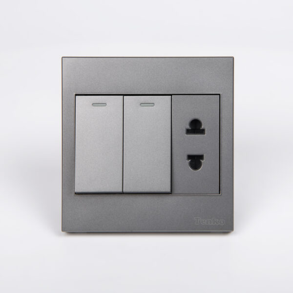 Ổ Cắm, Công Tắc Mặt Nhựa ABS Tenko TK-V1-027 – Giải Pháp Điều Khiển Điện Hiện Đại, Bền Bỉ