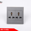 Ổ Cắm Đôi 3 Chấu Mặt Nhựa ABS – Giải Pháp Điều Khiển Điện Hiện Đại, Bền Bỉ