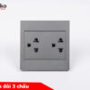 Ổ Cắm Đôi 3 Chấu Mặt Nhựa ABS – Giải Pháp Điều Khiển Điện Hiện Đại, Bền Bỉ