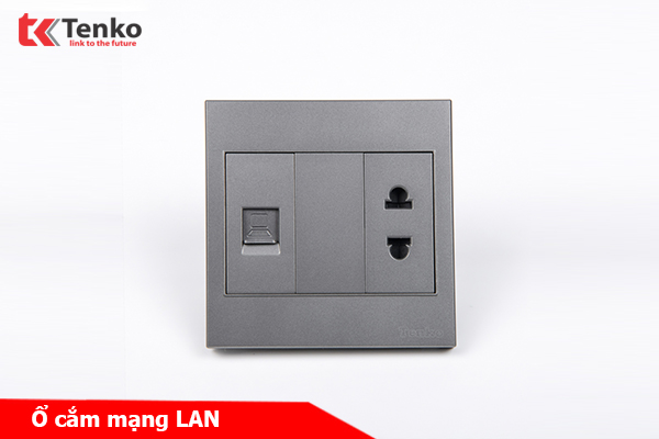 Ổ Cắm Có Ổ Mạng LAN Mặt Nhựa ABS Tenko TK-V1-076 – Giải Pháp Điều Khiển Điện Hiện Đại, Bền Bỉ