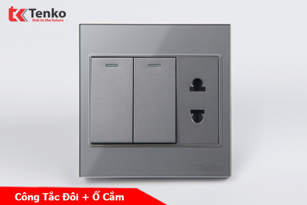 Công Tắc Ổ Cắm Điện Kính Cường Lực Tenko TK-V18-027 – Giải Pháp Điều Khiển Điện Hiện Đại, Bền Bỉ