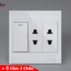 Bộ Công Tắc Ổ Cắm Điện Kính Cường Lực Tenko TK-V18-025 – Giải Pháp Điều Khiển Điện Hiện Đại, Bền Bỉ