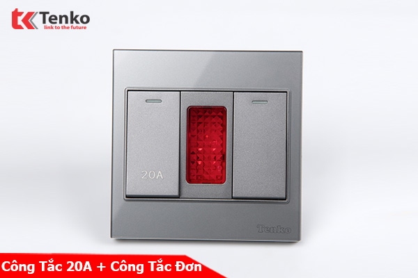 Công Tắc Đơn Và Công Tắc 20A Kính Cường Lực Tenko TK-V18-081 – Giải Pháp Điều Khiển Điện Hiện Đại, Bền Bỉ