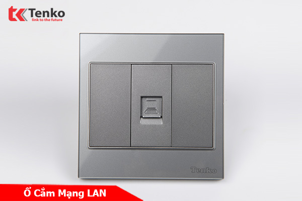 Ổ Cắm Mạng Âm tường Mặt Kính Cường Lực Tenko TK-V18-073 – Giải Pháp Điều Khiển Điện Hiện Đại, Bền Bỉ