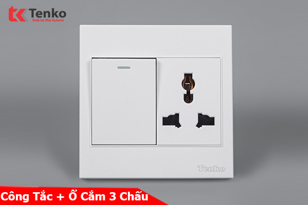 Công Tắc Ổ Cắm Điện Nhựa ABS Tenko TK-V1-039 – Giải Pháp Điều Khiển Điện Hiện Đại, Bền Bỉ