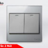 Công Tắc 2 Nút Mặt Kính Cường Lực Tenko TK-V18-02 – Giải Pháp Điều Khiển Điện Hiện Đại, Bền Bỉ
