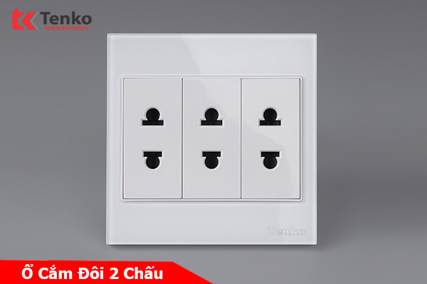 Ổ Cắm Điện Kính Cường Lực Tenko TK-V18-020 – Giải Pháp Điều Khiển Điện Hiện Đại, Bền Bỉ