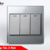 Công Tắc 3 Nút Mặt Kính Cường Lực Tenko TK-V18-03 – Giải Pháp Điều Khiển Điện Hiện Đại, Bền Bỉ
