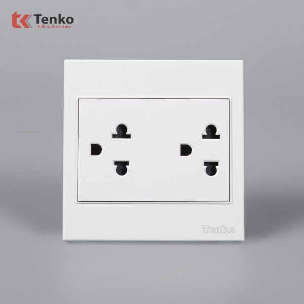 Ổ Điện Đôi 3 Chấu Nhựa ABS Tenko TK-V1-044 – Giải Pháp Điều Khiển Điện Hiện Đại, Bền Bỉ