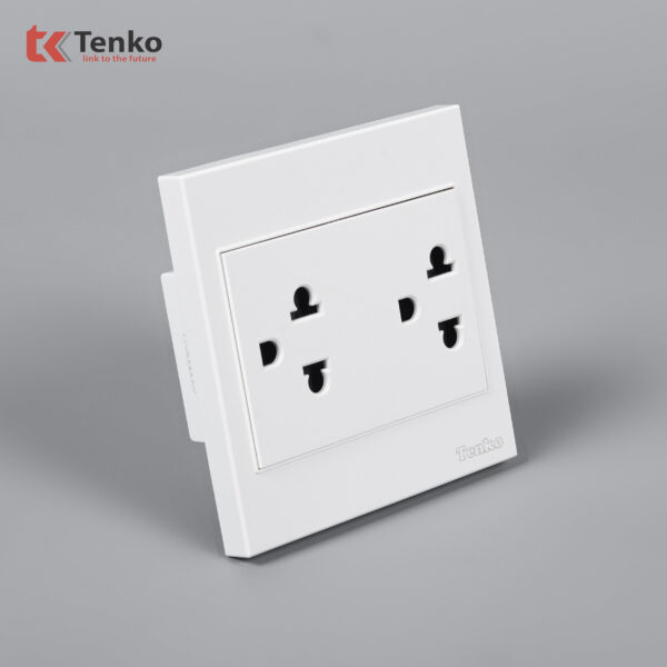 Ổ Điện Đôi 3 Chấu Nhựa ABS Tenko TK-V1-044 – Giải Pháp Điều Khiển Điện Hiện Đại, Bền Bỉ