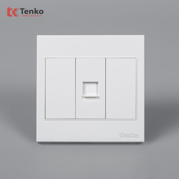 Ổ Cắm Mạng Âm tường Mặt Nhựa ABS Tenko TK-V18-073 – Giải Pháp Điều Khiển Điện Hiện Đại, Bền Bỉ