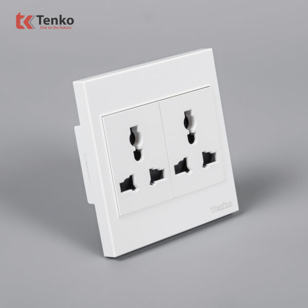 Ổ Cắm Đôi 3 Chấu Đa Năng Nhựa ABS Tenko TK-V1-050 – Giải Pháp Điều Khiển Điện Hiện Đại, Bền Bỉ