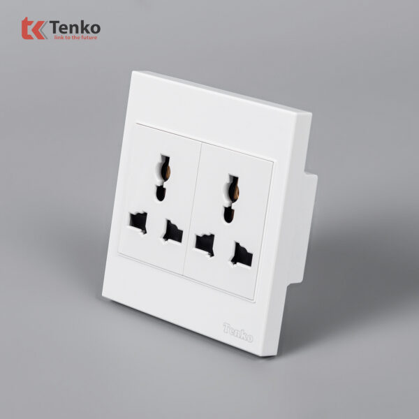 Ổ Cắm Đôi 3 Chấu Đa Năng Nhựa ABS Tenko TK-V1-050 – Giải Pháp Điều Khiển Điện Hiện Đại, Bền Bỉ