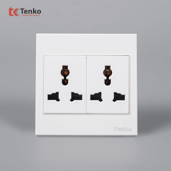 Ổ Cắm Đôi 3 Chấu Đa Năng Nhựa ABS Tenko TK-V1-050 – Giải Pháp Điều Khiển Điện Hiện Đại, Bền Bỉ