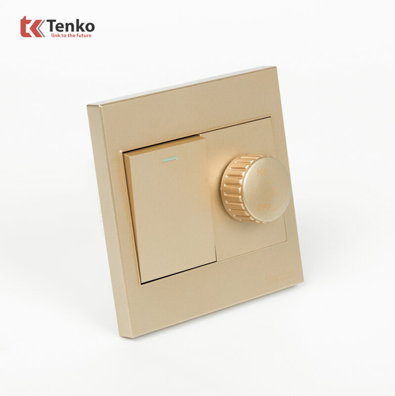 Chiết Áp Quạt Kèm Công Tắc Mặt Nhựa ABS Tenko TK-V1-087 – Giải Pháp Điều Khiển Điện Hiện Đại, Bền Bỉ