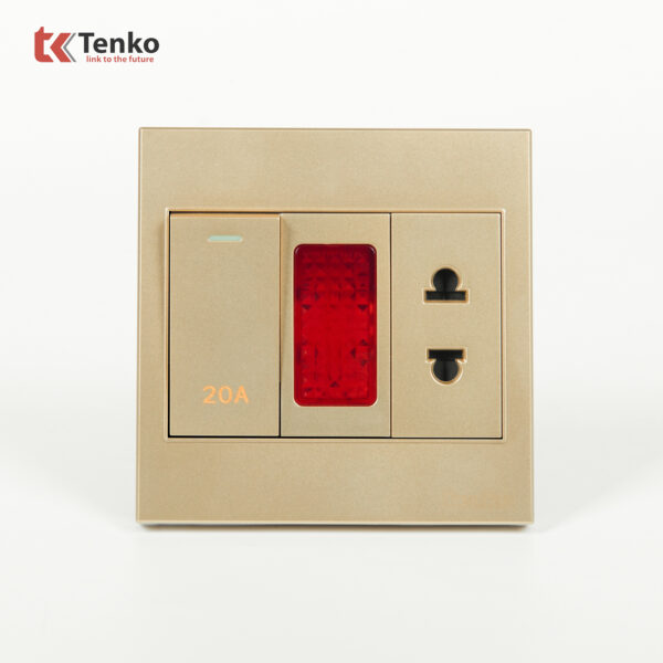 Công Tắc 20A Công Suất Cao Kèm Đèn Báo Mặt Nhựa ABS Tenko TK-V1-080 – Giải Pháp Điều Khiển Điện Hiện Đại, Bền Bỉ