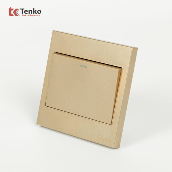 Công Tắc 1 Nút Mặt Nhựa ABS Tenko TK-V1-01 Màu Vàng – Giải Pháp Điều Khiển Điện Hiện Đại, Bền Bỉ