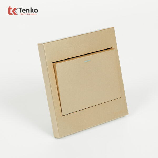 Công Tắc 1 Nút Mặt Nhựa ABS Tenko TK-V1-01 Màu Vàng – Giải Pháp Điều Khiển Điện Hiện Đại, Bền Bỉ