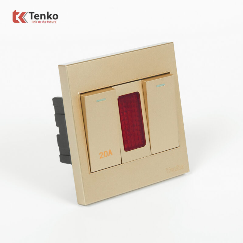 Công Tắc 20A Công Suất Cao Kèm Đèn Báo Mặt Nhựa ABS Tenko TK-V1-081 – Giải Pháp Điều Khiển Điện Hiện Đại, Bền Bỉ