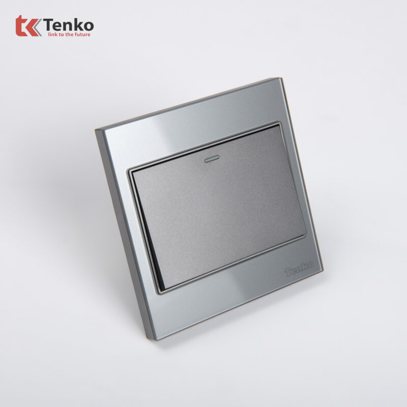 Công Tắc 1 Nút Mặt Kính Cường Lực Tenko TK-V18-01 – Giải Pháp Điều Khiển Điện Hiện Đại, Bền Bỉ