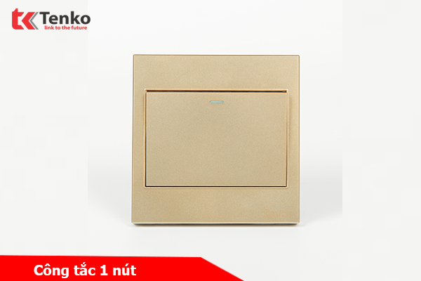 Công Tắc 1 Nút Mặt Nhựa ABS Tenko TK-V1-01 Màu Vàng – Giải Pháp Điều Khiển Điện Hiện Đại, Bền Bỉ