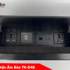 Ổ Cắm Âm Bàn Hợp Kim Nhôm Tenko TK-D4S-03 Đen