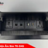 Ổ Cắm Âm Bàn USB Dữ Liệu + HDMI + LAN Hợp Kim Nhôm Tenko TK-D4S-04 Đen