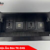 Ổ Cắm Âm Bàn USB Sạc Hợp Kim Nhôm Tenko TK-D4S-05 Đen
