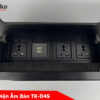 Ổ Cắm Âm Bàn Hợp Kim Nhôm Tenko TK-D4S-02 Đen