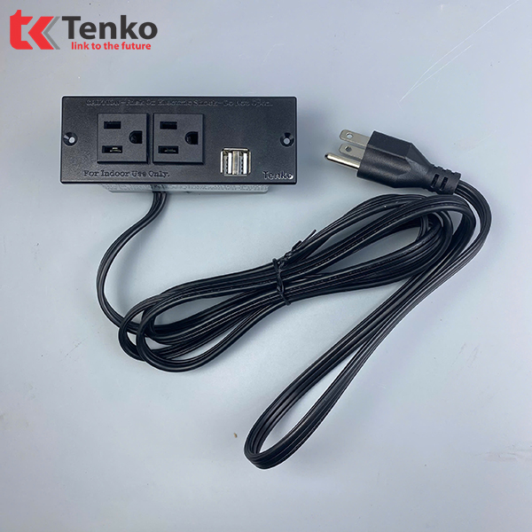 Ổ Cắm Điện Âm Bàn Chuẩn Mỹ Tenko TK-KDM01