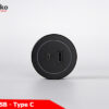 TENKO Ổ cắm cho thanh ray USB- Type C